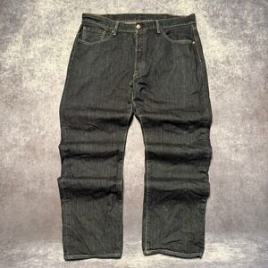 Levi's 501 Original Fit Dark Wash Button Fly Jeans Mens 38 x 32